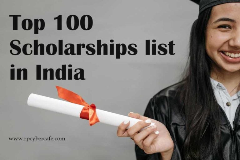 New top 100 Scholarships list in India